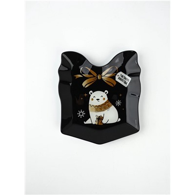 Тарелка плоская новогодняя «Счастливого Нового года», 15×17.3 см