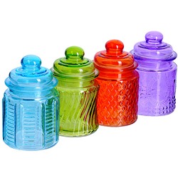 26672 Банка для сыпучих 280мл  MB (х36)цвета в ассортименте