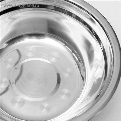 Подставка с мисками, 2×700 мл, высота 40 см, разборная, чёрная