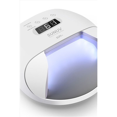 SUNUV Лампа для маникюра UV/LED 7, 24/48 Вт, белый KRISTALLER, 1119344