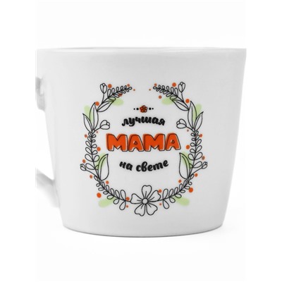 Кружка с ложкой «Лучшая мама на свете», 180 мл, керамика