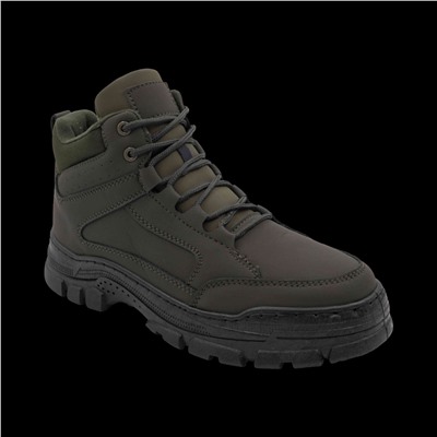 Ботинки на меху Н966-7 хаки п/п