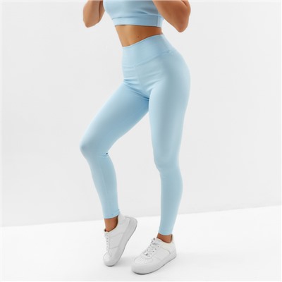 Легинсы спортивные женские MINAKU, голубые, размер 44