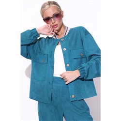 Бомбер (вельвет/бирюза)