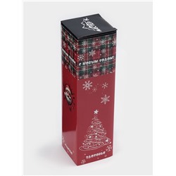 Термос гильза Мастер К, 500 мл, 24×7 см, с кружкой, с помпой, сохраняет тепло 10 ч, нержавеющая сталь, чёрный