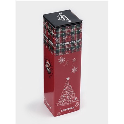 Термос гильза Мастер К, 500 мл, 24×7 см, с кружкой, с помпой, сохраняет тепло 10 ч, нержавеющая сталь, чёрный