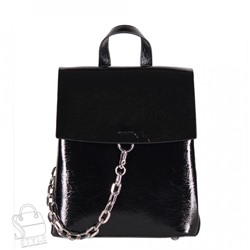 Рюкзак женский кожаный 5922-1Q black  Polina&Eiterou в Новосибирске