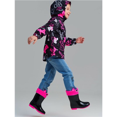 Куртка текстильная с полиуретановым покрытием для девочек (ветровка)