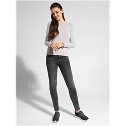 Джемперы CONTE LDK 063 Стильный вязаный джемпер в рубчик с рюшами