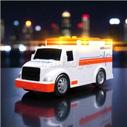 Машина "Скорая помощь" 1:32 (свет, звук) в коробке