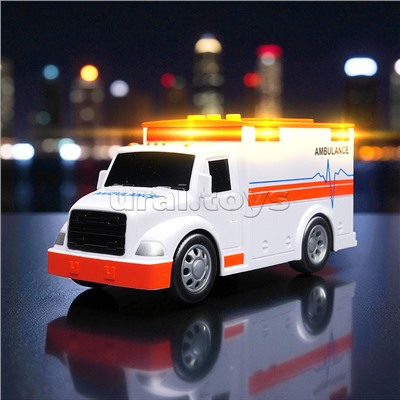 Машина "Скорая помощь" 1:32 (свет, звук) в коробке