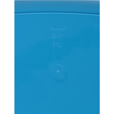 Таз хозяйственный овальный «Водолей», 11 л, пластик, синий