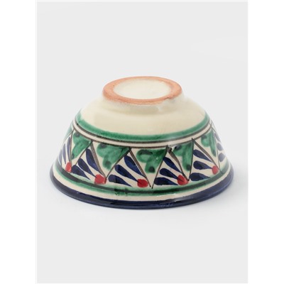 Пиала узбекская Риштанская Керамика «Узоры», 110 мл, d=8.5 см, синяя МИКС