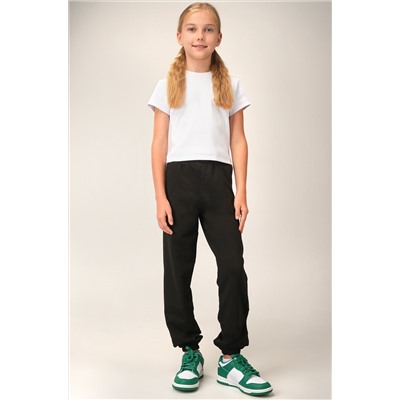 Брюки-джоггеры из футера для девочки Happyfox