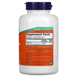 Now Foods, цитрат магния, чистый порошок, 227 г (8 унций)