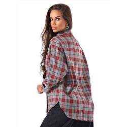 Женская рубашка в клетку оверсайз CRACPOT