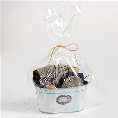 Набор подарочный «Этель. Настоящий герой»: полотенце, мочалка, щётка