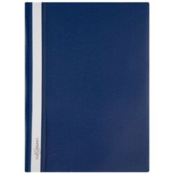 Скоросшиватель А4 пластиковый  синий 0,18мм TC4018B inФОРМАТ