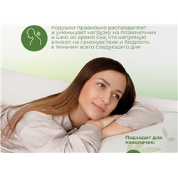 Подушка Асветида 50х70х14 Aloe с эффектом памяти(средней жесткости)