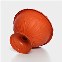 Вазон для цветов «Джулия», 8 л, d=32 см, h=23 см, коричневый