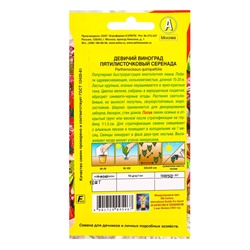 Семена цветов Девичий виноград Серенада Мн, Ц/П,10 шт.