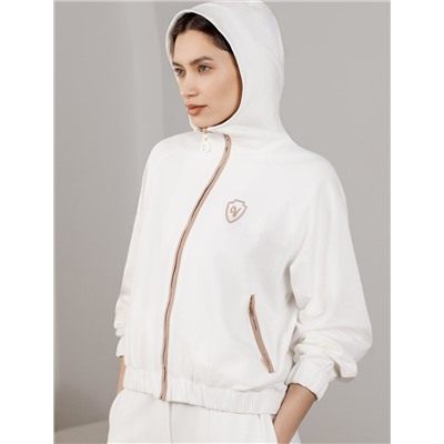 Худи на молнии из петельчатого футера двухнитки с эластаном без начеса