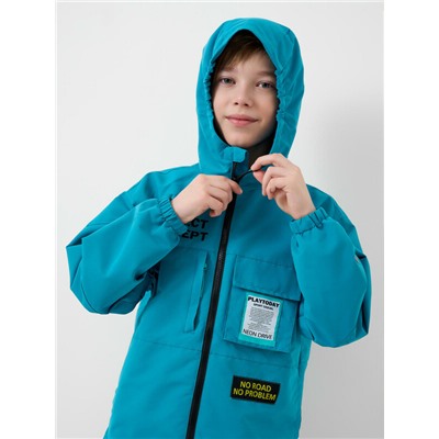Куртка текстильная с полиуретановым покрытием для мальчиков (ветровка)