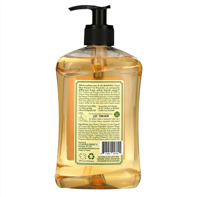 A La Maison de Provence, Liquid Soap For Hands & Body, Provence Lemon, 16.9 fl oz (500 ml)