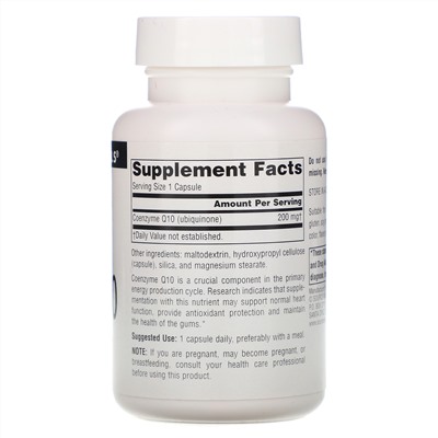 Source Naturals, коэнзим Q10, 200 мг, 60 капсул