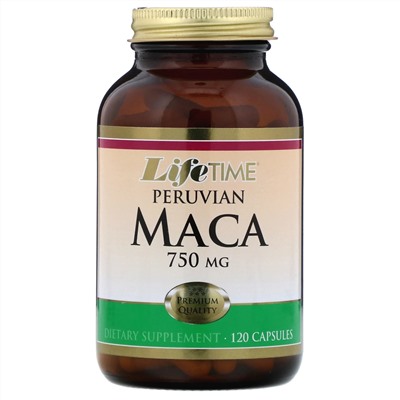 LifeTime Vitamins, Перуанская мака, 750 мг, 120 капсул