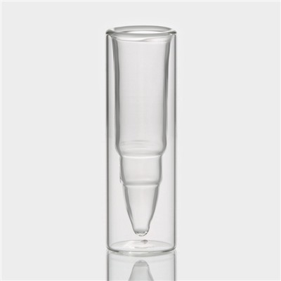 Стопки-шоты Magistro «Пуля», 30 мл, 3.5×11 см, с двойными стенками, набор 6 шт., стекло, прозрачные