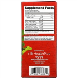 Health Plus, Super Colon Cleanse, супер-очиститель толстой кишки, 60 капсул