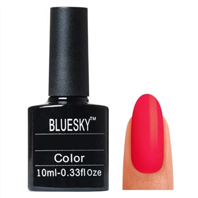Bluesky Гель-лак для ногтей / Classic 124 SU, ярко-розовый, 10 мл 3199