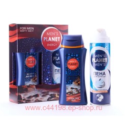 Festiva Подарочный набор Men's Planet Energy Шампунь 250 мл + Пена для бритья 200 мл