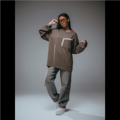 Свитшот женский Дабл (Хаки)