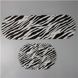 Коврики для дома SAVANNA «Принт», 2 шт., 40×120, 40×60 см