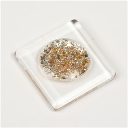 Гель лак для ногтей, с блёстками, трехфазный, 8 мл, LED/UV, прозрачный, жёлтый (05)