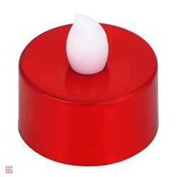 Сувенир декоративный в виде свечи с LED подсветкой, 1режим, 3,7х3,7 см, 2 цв.