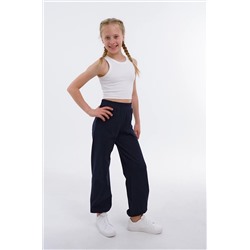 Брюки джоггеры из футера для девочки Happyfox