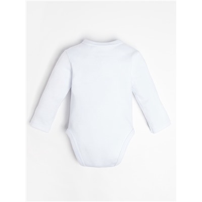 Боди детское «Крошка Я» Little Boss, рост 86-92 см, белое