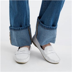 ER007-022 бел Мокасины женские (36-41)/10