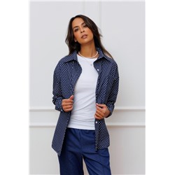 Рубашка Raposa с мелким принтом 301 (Темно-синий)
