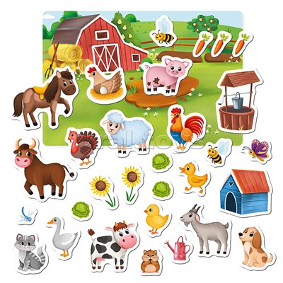 Магнитная игра "Животные фермы"