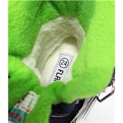 92M-TG-1533 син/зел Ботинки зима для мальчиков (23-28)/12