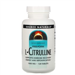 Source Naturals, L-Citrulline, Free-Form, 1,000 mg, 120 Tablets