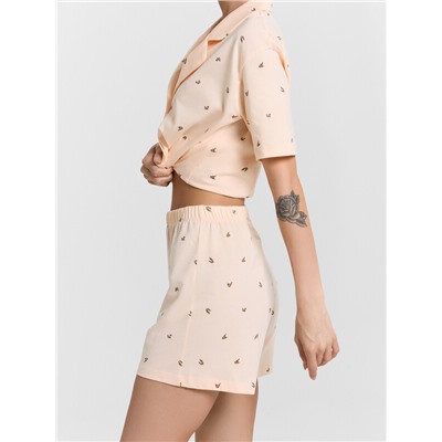 КОМПЛЕКТ ЖЕНСКИЙ (РУБАШКА, ШОРТЫ) 592553