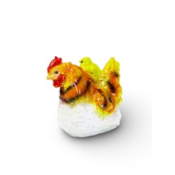 Садовая фигура из гипса «Курица с цыплёнком», 19×11×15.5 см