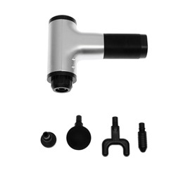 УЦЕНКА Массажёр для тела LuazON LEM-42, перкуссионный, 4 насадки, 6 скоростей, от АКБ