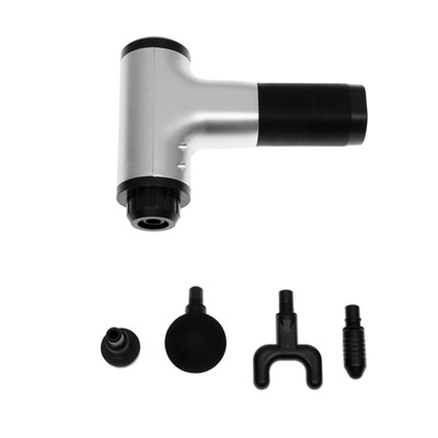 УЦЕНКА Массажёр для тела LuazON LEM-42, перкуссионный, 4 насадки, 6 скоростей, от АКБ