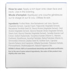 Derma E, Увлажняющий ночной крем, 2 унции (56 г)